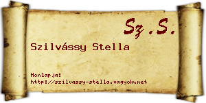 Szilvássy Stella névjegykártya